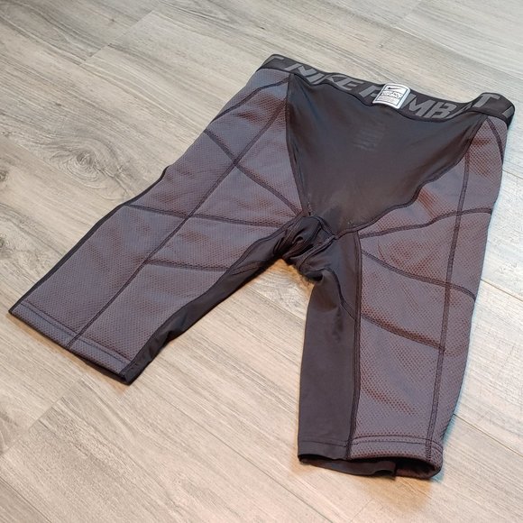 EUC Men's Nike Pro Combat Black Hyperstrong Baseball Slider Shorts - Size Large - Picture 5 of 16